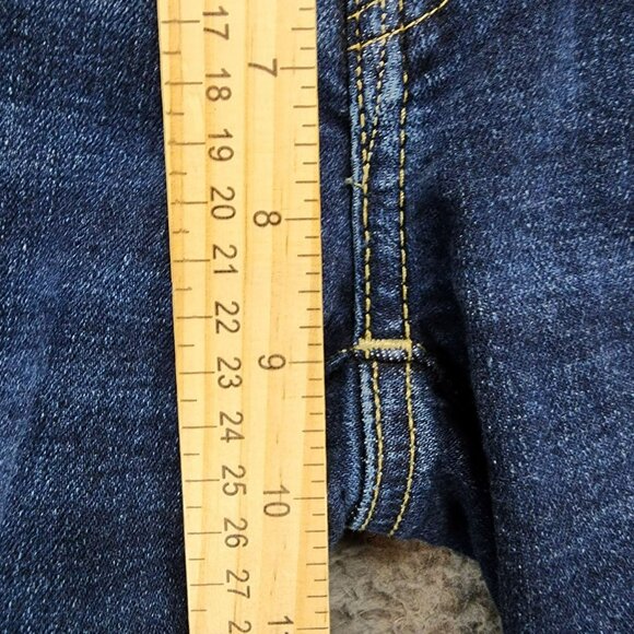 American Eagle Outfitters Jeans Mens 28x30 Dark Wash Stretch Low Rise Bootcut - Picture 5 of 16